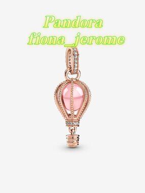 Pandora Sparkling Pink Hot Air Balloon Dangle Charm